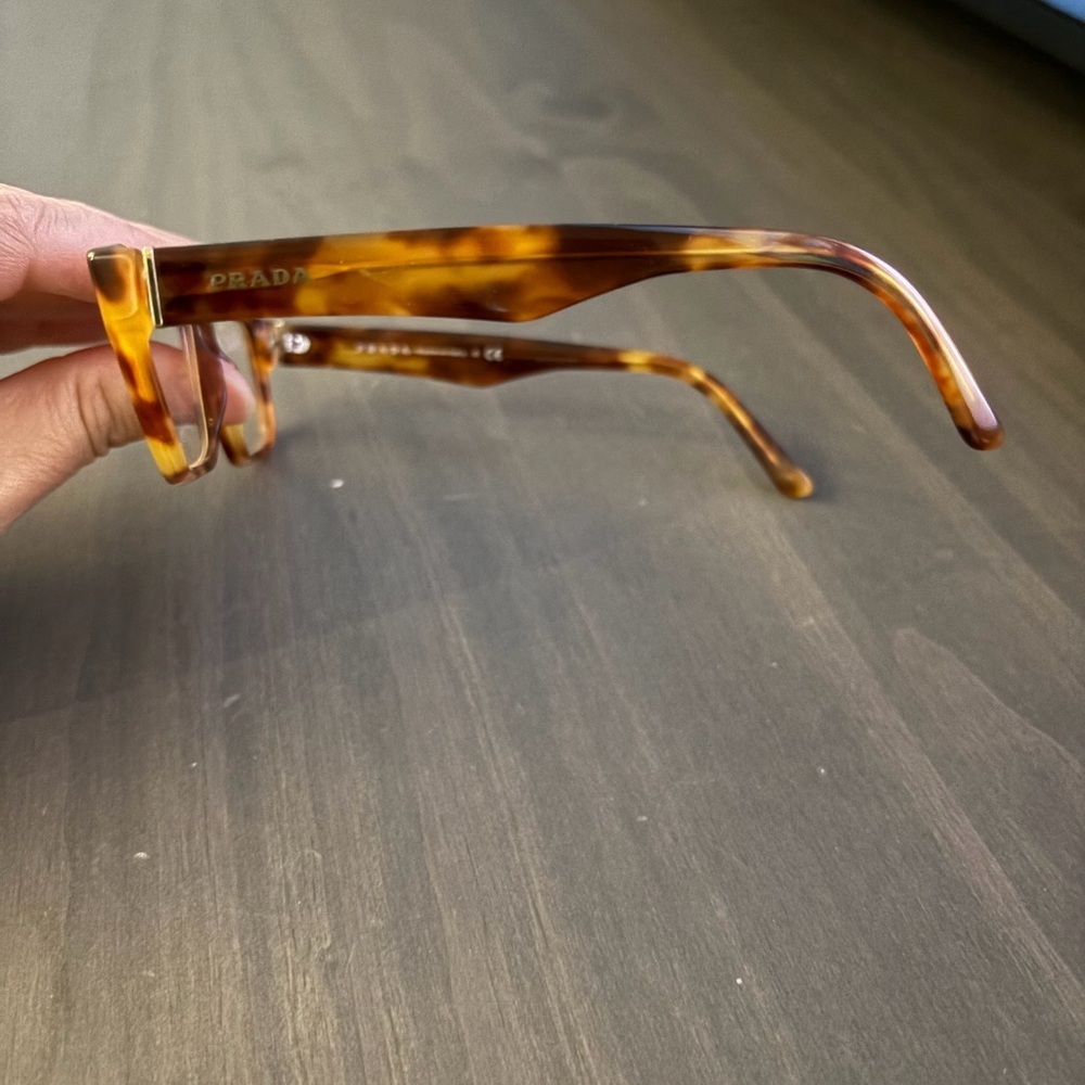 Prada Tortoise Shell Glasses rectangular - Picture 3 of 5